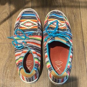 Twisted X Multicolor Striped Sneakers